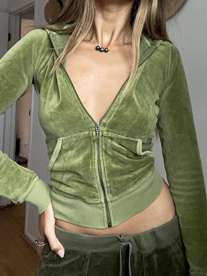Levoire | Sweat À Capuche Zippé En Velours
