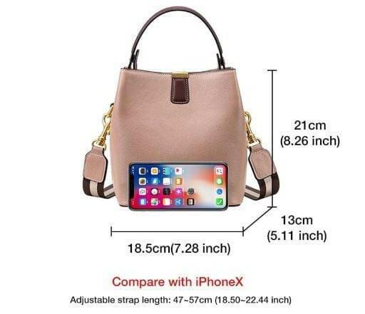 Levoire | Sac Seau Polyvalent En Cuir Fendu Résistant