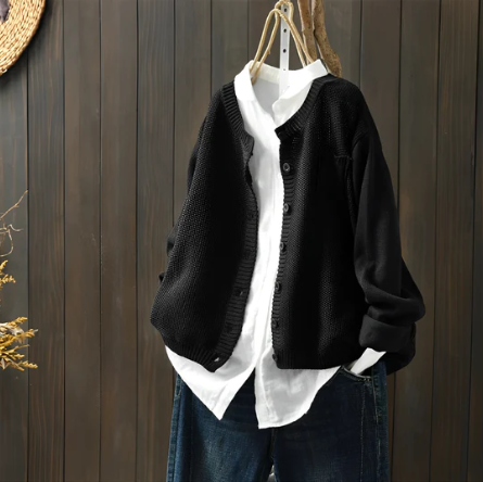 Levoire | CARDIGAN SOFT MAGLIA Noir