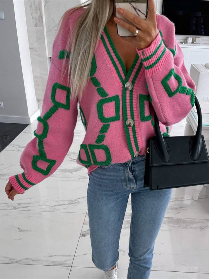 Levoire | Cardigan tricoté à col en V