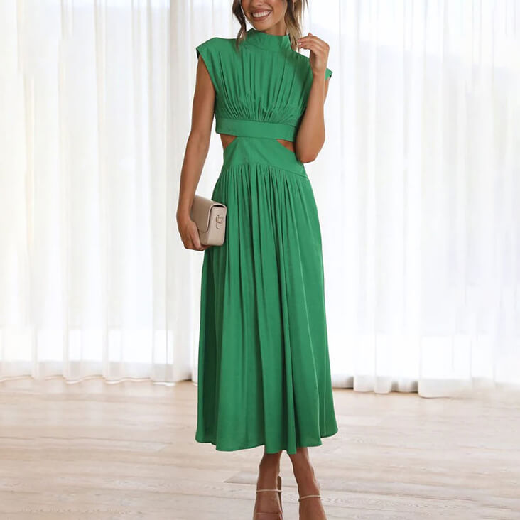 Levoire | Robe Élégante Avec Encolure Haute