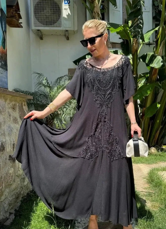 Levoire | Robe Coton Lin Coupe Fluide