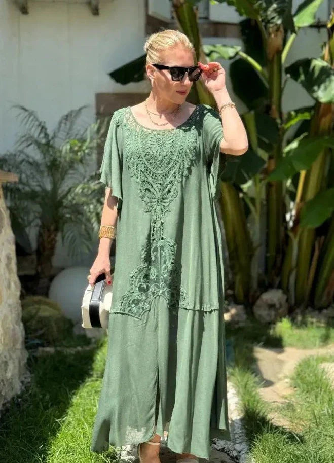 Levoire | Robe Coton Lin Coupe Fluide