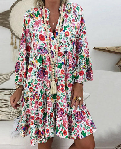 Levoire | Robe d'été à manches longues Blanc