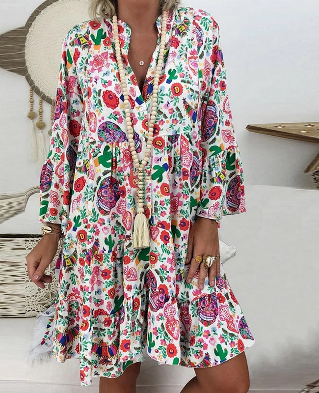 Levoire | Robe Chiffon Style Boho Blanc