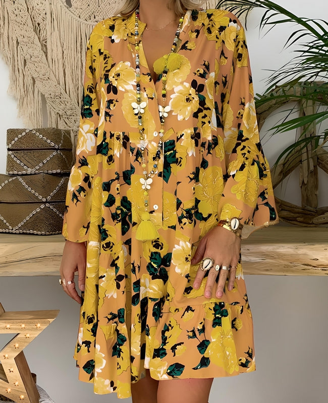 Levoire | Robe d'été confortable Jaune