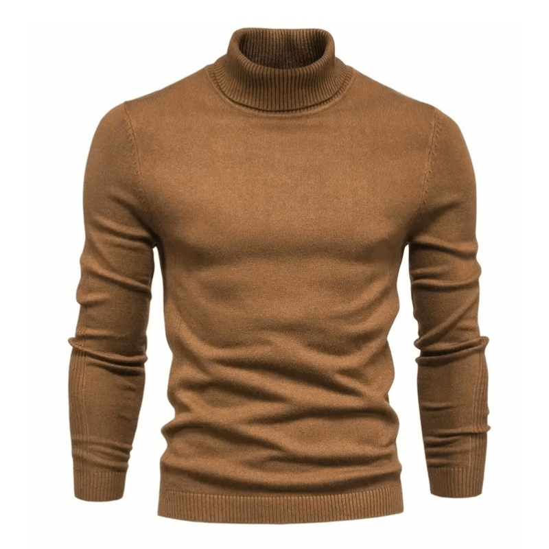 Levoire | Pull Col Roulé Chaud Homme Khaki