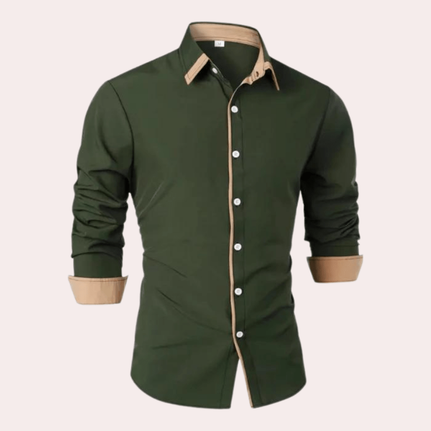 Levoire | Chemise décontractée pour hommes Confortable & Élégant Vert