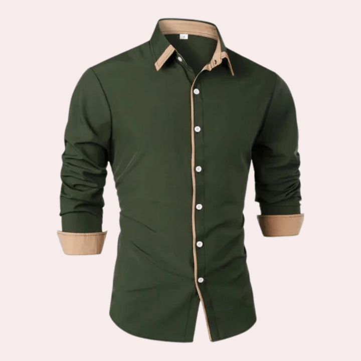 Levoire | Chemise décontractée pour hommes Confortable & Élégant Vert