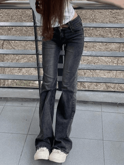 Levoire | Jean Skinny Flare À Chevilles Weinlese