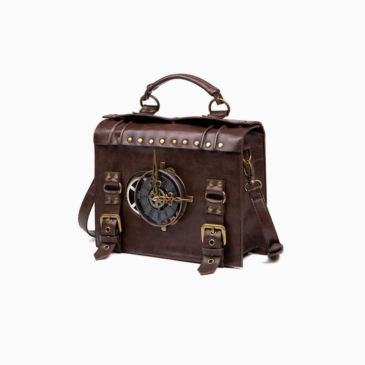 Levoire | Time Fly Back Clock Trim Fermeture À Bouton Sac Messager Crossbody