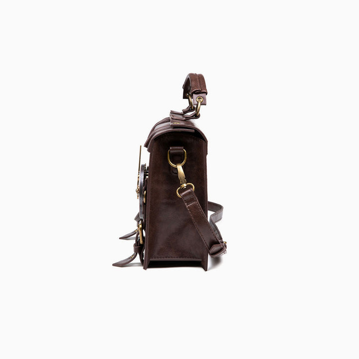 Levoire | Time Fly Back Clock Trim Fermeture À Bouton Sac Messager Crossbody