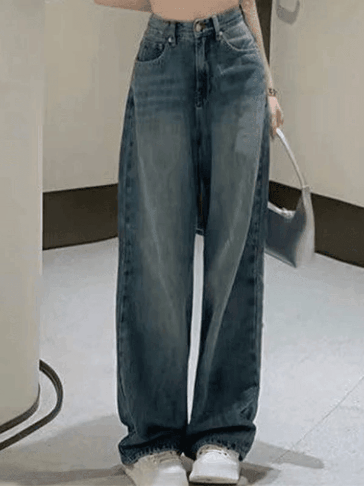 Levoire | Récolte Vintage Jean Boyfriend Délavé Droit