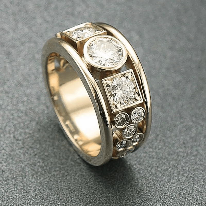 Levoire | Bague En Zirconium Doré