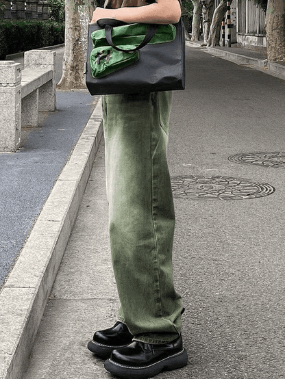 Levoire | Jean Boyfriend Lave Vert Vintage