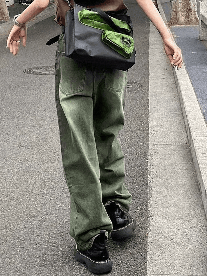 Levoire | Jean Boyfriend Lave Vert Vintage