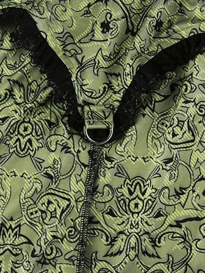 Levoire | Jupe Maxi Patchwork Imprimé Sirène Vintage
