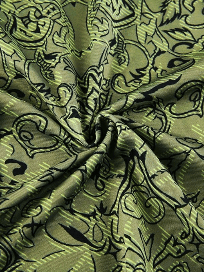 Levoire | Jupe Maxi Patchwork Imprimé Sirène Vintage