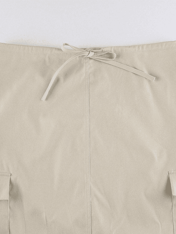 Levoire | Jupe Cargo Longue Vintage À Poche