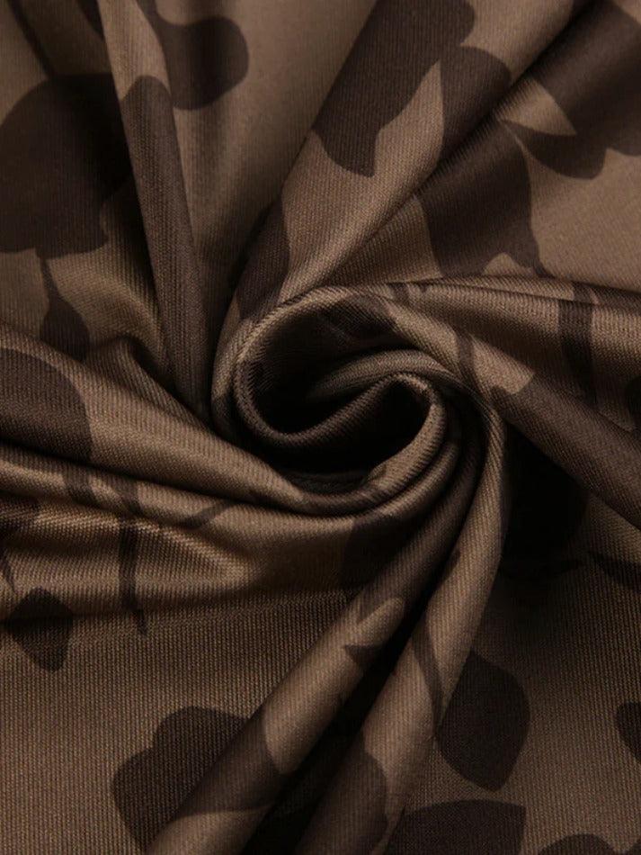 Levoire | Imprimé Vintages Manches Trompette Maxi Robe