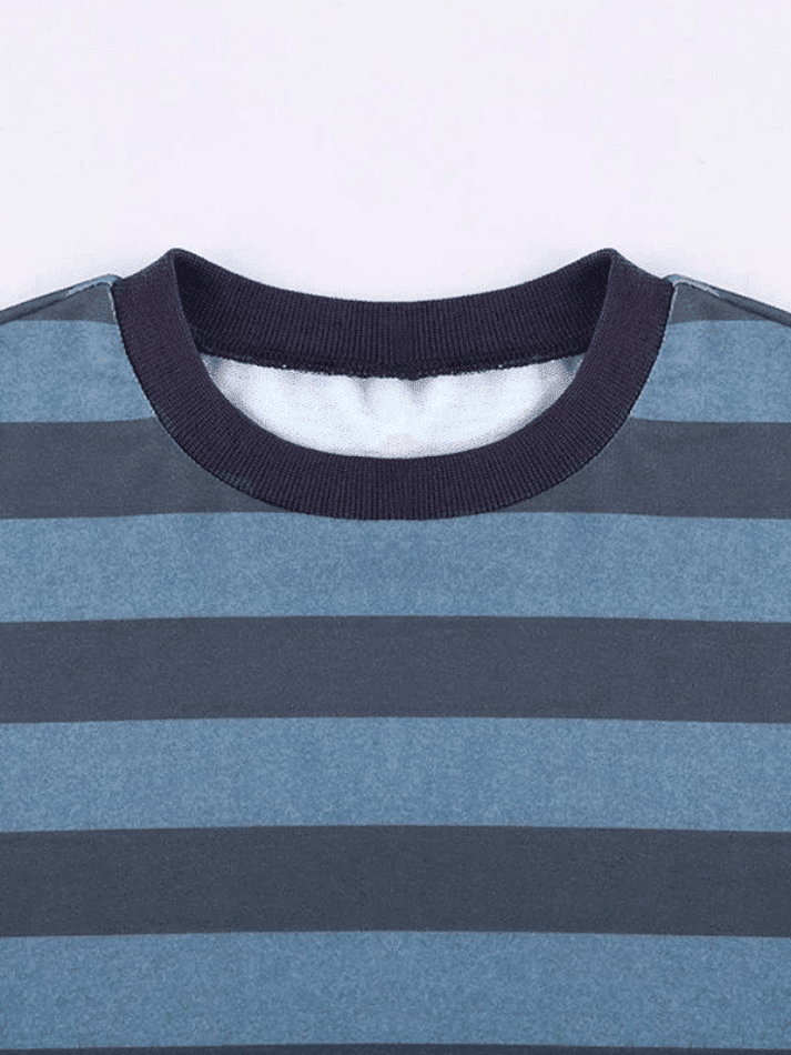 Levoire | Vintage Rayé Oversize Pull Sweatshirt