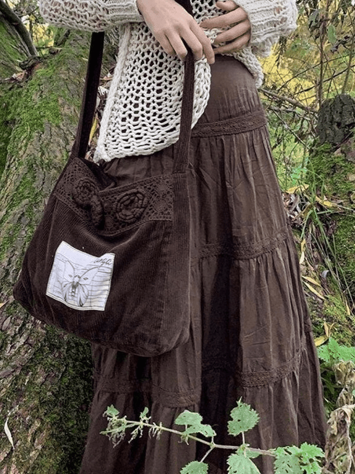 Levoire | Jupe Midi Vintage Braun