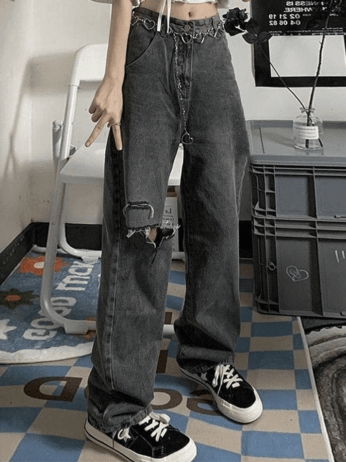 Levoire | Jean Déchiré Effiloché Vintage Gris