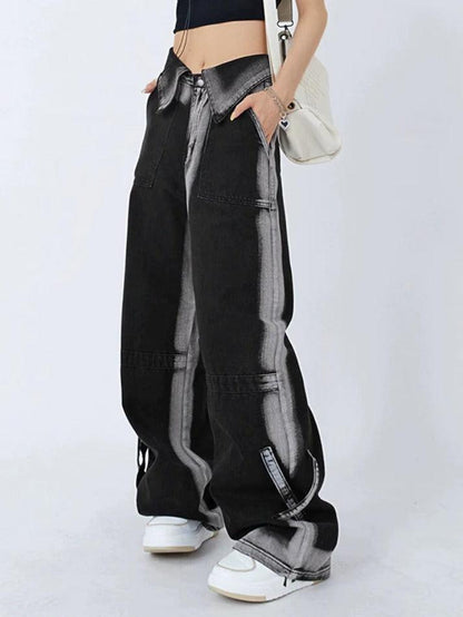 Levoire | Jeans Boyfriend Taille Haute Wash Vintage Noir