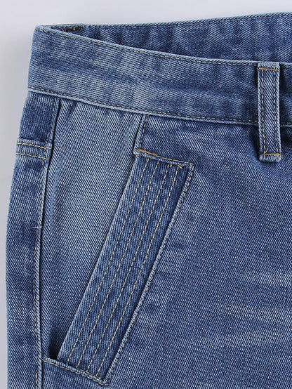 Levoire | Jeans Vintage Lavés À Imprimé Cœur