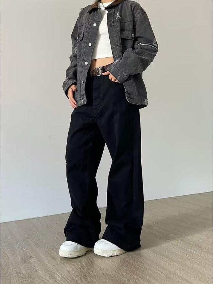 Levoire | Jeans Boyfriend Taille Mi-Haute Lavés Weinlese