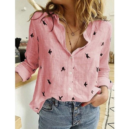 Levoire | Chemise Chic Boutonnée Imprimée Pour Femmes