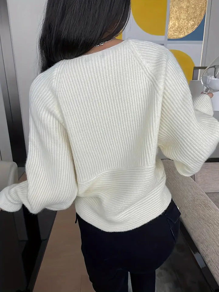 Levoire | Pull En Tricot Croisé Élégant Pour Un Look Moderne