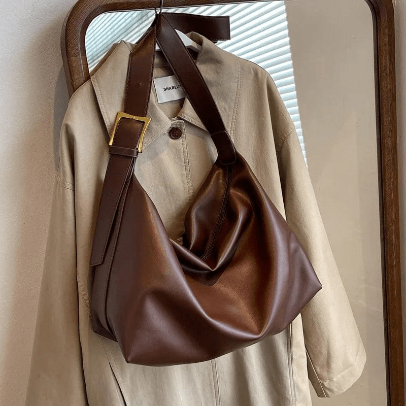 Levoire | Sac fermeture éclair réglable femme Café