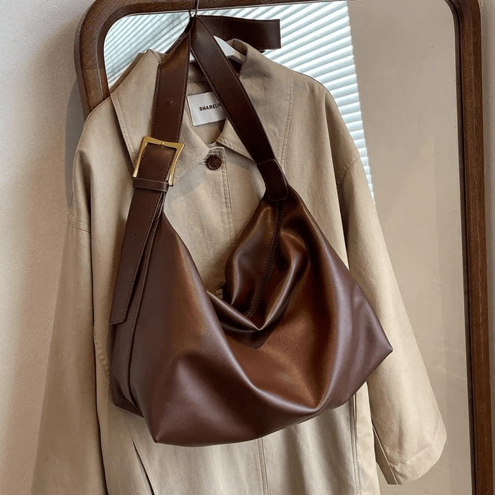 Levoire | Sac fermeture éclair réglable femme Café