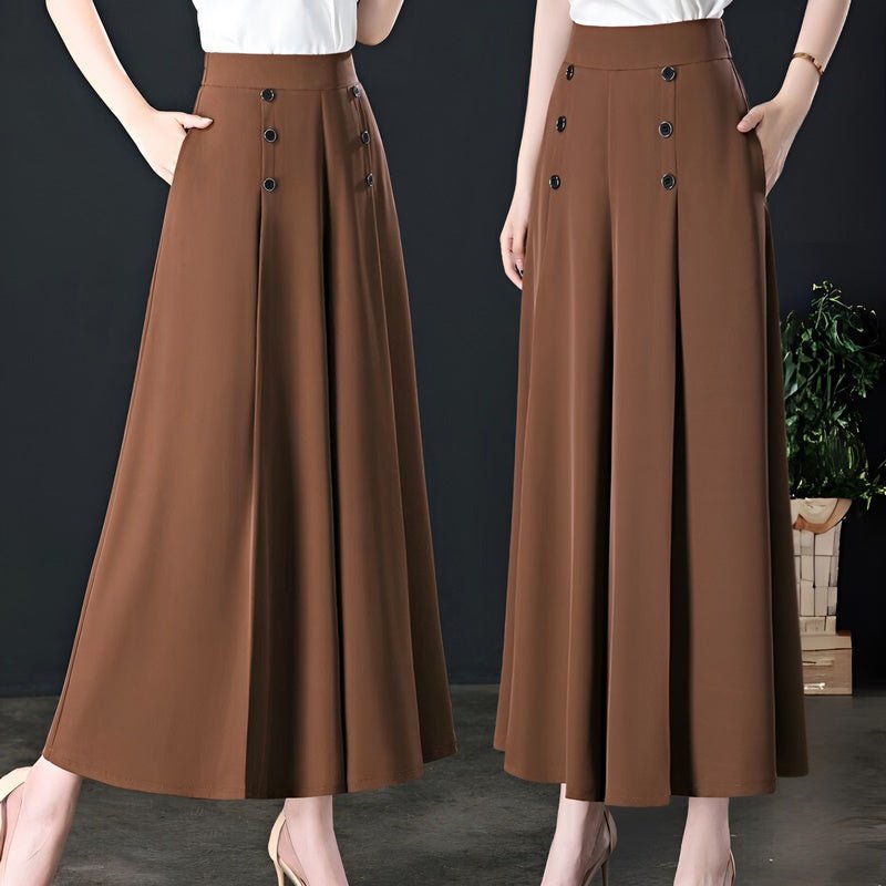 Levoire | Pantalon Large Tendance Brun Foncé