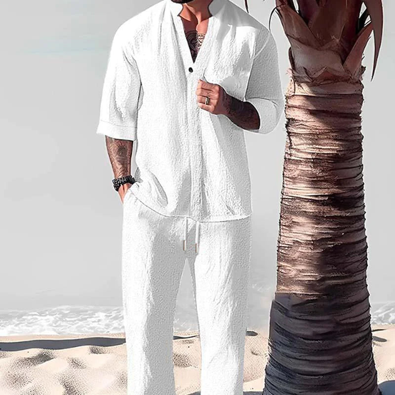 Levoire | Ensemble Décontracté Pour Hommes Design Blanc
