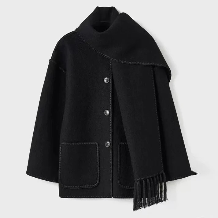 Levoire | Style Manteau En Laine Noir