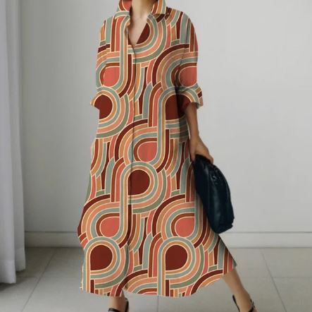Levoire | Robe Chemise Élégante Pour Femmes Dans Un Design Luxueux Braun
