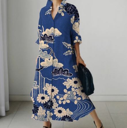 Levoire | Robe élégante sans effort Bleu marine