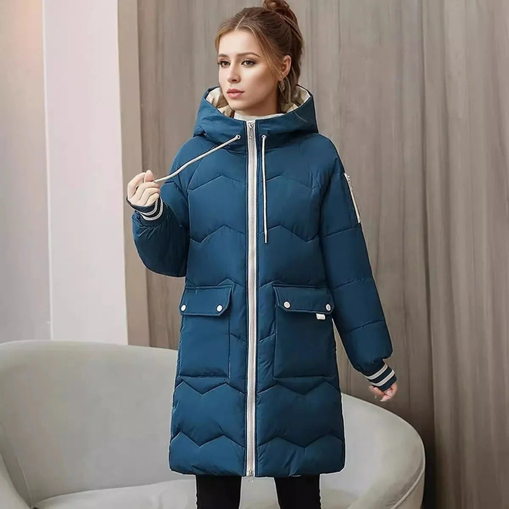 Levoire | Sweat à capuche zippé à manches longues avec poches Bleu