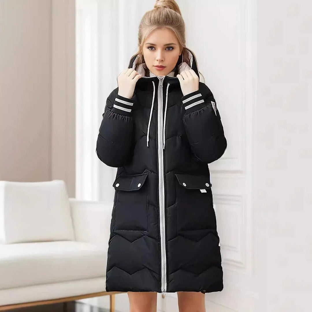 Levoire | Sweat à capuche zippé à manches longues avec poches Noir