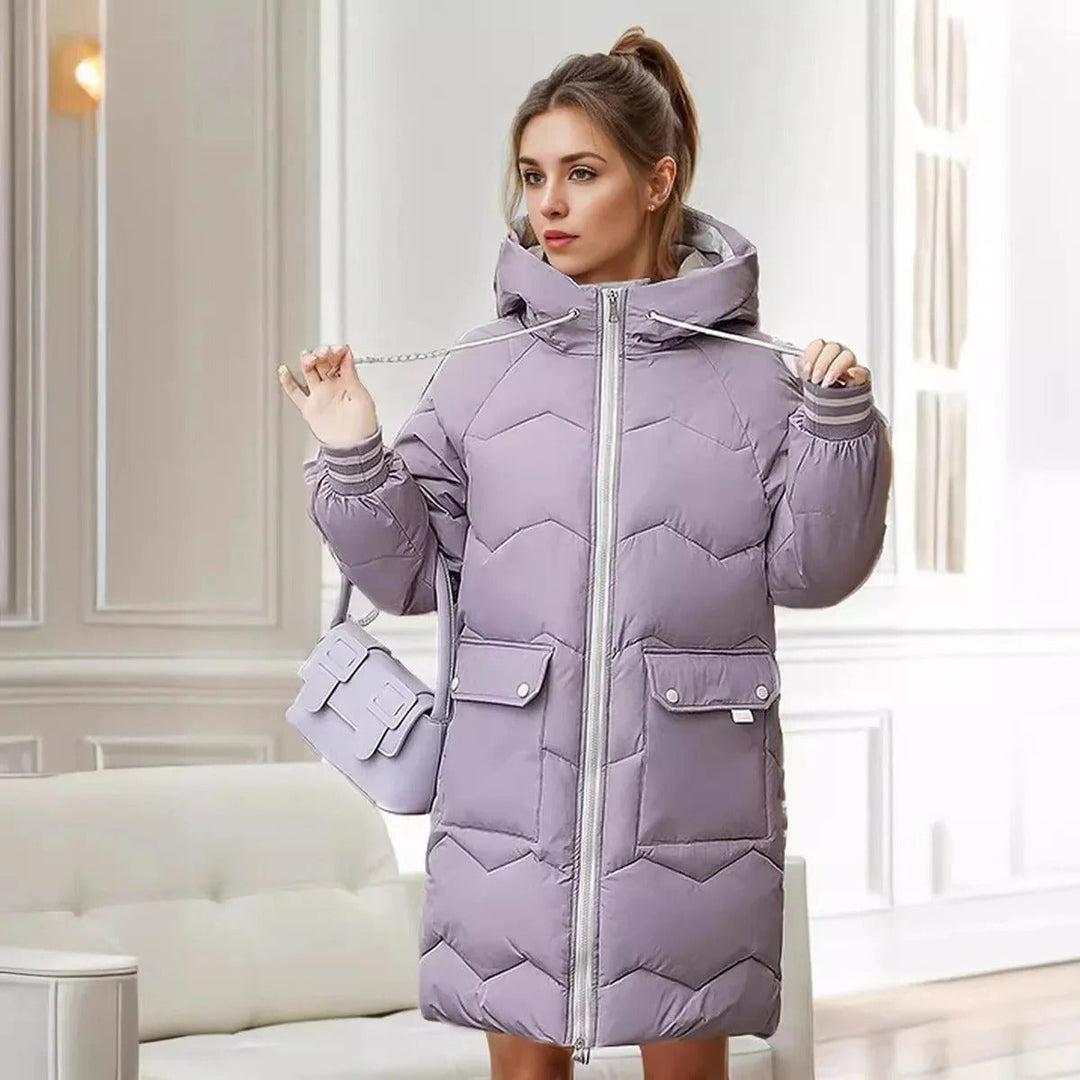 Levoire | Sweat à capuche zippé à manches longues avec poches Liila