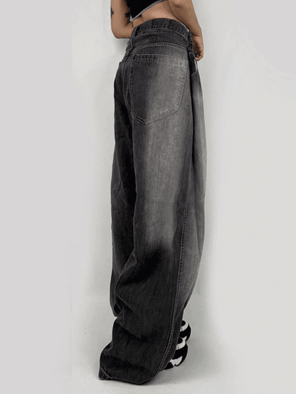 Levoire | Jean Boyfriend À Jambes Relaxées À Taille Contrastée Lavée