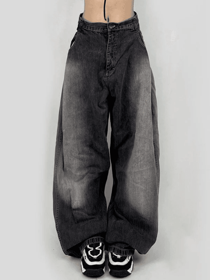 Levoire | Jean Boyfriend À Jambes Relaxées À Taille Contrastée Lavée