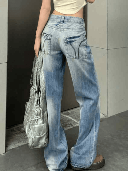 Levoire | Jean Boyfriend Taille Basse Usé Et Déchiré