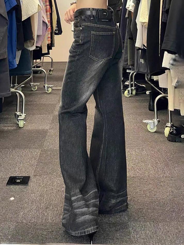 Levoire | Jean Flare Taille Basse Lavé