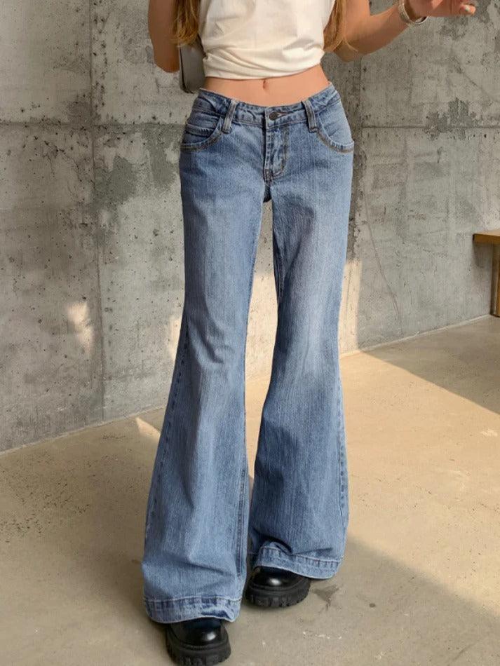 Levoire | Jean Boyfriend Taille Basse Lavé Mop