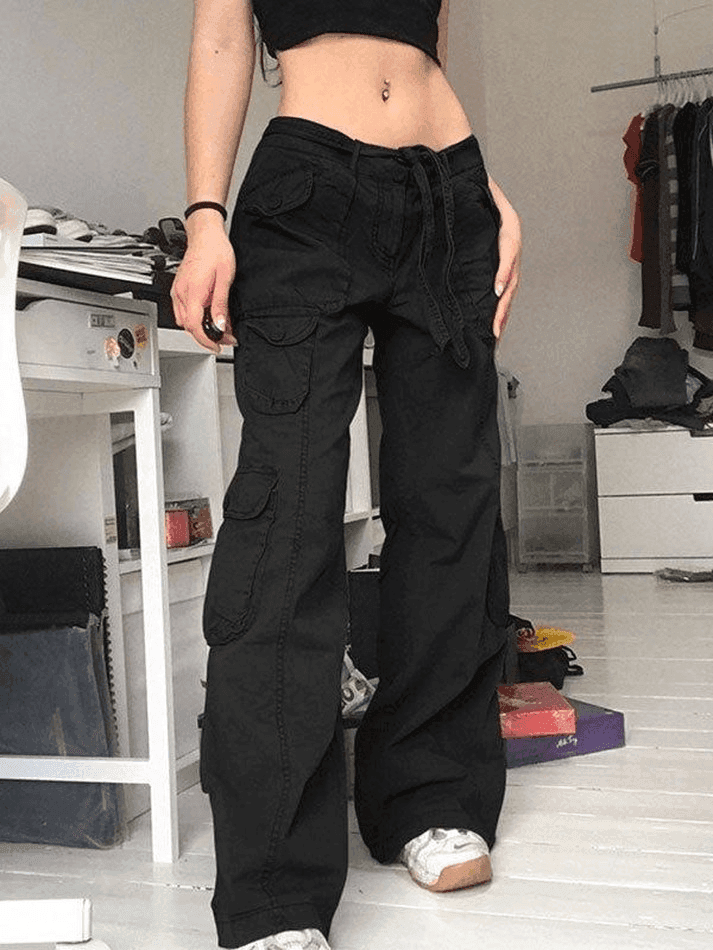 Levoire | Jeans Cargo Avec Poches Délavées