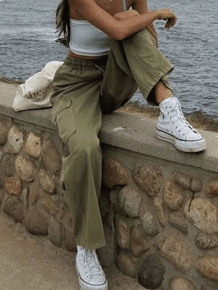 Levoire | Pantalon Droit Avec Poches Gwaschene