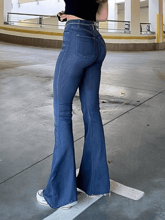 Levoire | Jeans Flare Push-Up Délavés